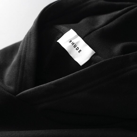 Rhude Black Racing Car & Palm Tree Graphic Print Hoodie - Picture 5 of 7